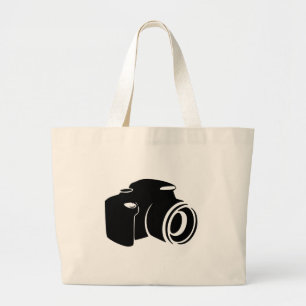 Grand Tote Bag Graphique d'icône de fan de photographie d'amour