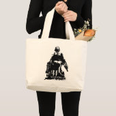 Grand Tote Bag Graphiques noirs et blancs (Devant (produit))