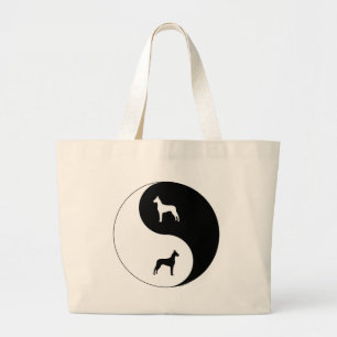 Grand Tote Bag Great dane Yin Yang