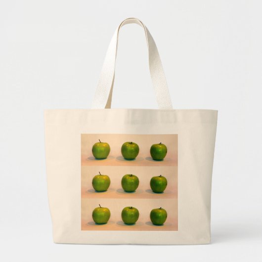 Grand Tote Bag Green Apple Trio (Devant)