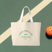 Grand Tote Bag Green Après PKBL Club Crest Pickleball