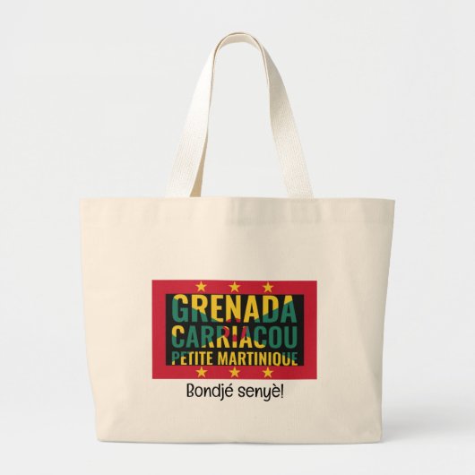 Grand Tote Bag GRENADA personnalisable (Devant)