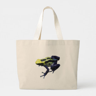 Grand Tote Bag Grenouille à tarte à poison bleu
