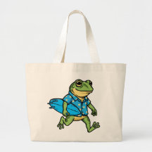 Grenouille mignonne faisant du surf