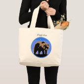 Grand Tote Bag Grizzly Bear en hiver - Art original de la faune (Devant (produit))