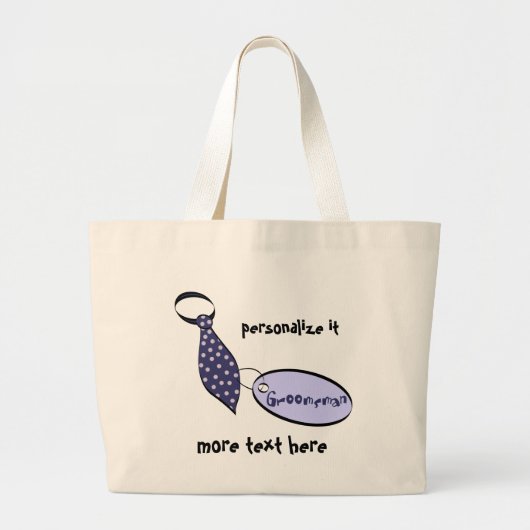 Grand Tote Bag Groomsman (Devant)