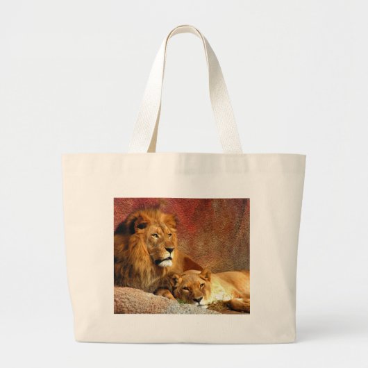 Grand Tote Bag Gros Chats - 6 (Devant)