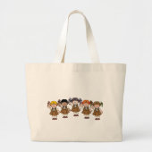 Grand Tote Bag Groupe de "brownie" (Devant)