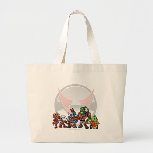 Grand Tote Bag Groupe de station spatiale de Virtupets d'équipe (Devant)