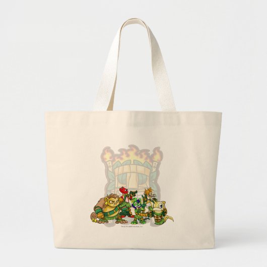 Grand Tote Bag Groupe d'île de mystère d'équipe (Devant)