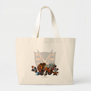 Grand Tote Bag Groupe hanté par équipe en bois