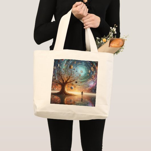 Grand Tote Bag Grove des gardiens du temps (Devant (produit))