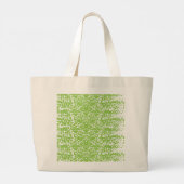 Grand Tote Bag Grunge Lime Green Pattern - Summer Abstract Decor (Dos)