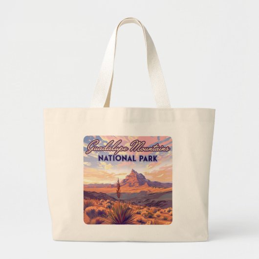 Grand Tote Bag Guadalupe Mountain National Park El Capitan Texas (Devant)