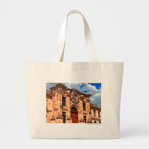 Grand Tote Bag Guanajuato Pink Quarry Colonial Building