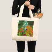 Grand Tote Bag Gustav Klimt , “ Farmhouse garden ” (Devant (produit))