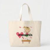 Grand Tote Bag GYMNASTIQUE - T-shirts blonds de faisceau (Devant)