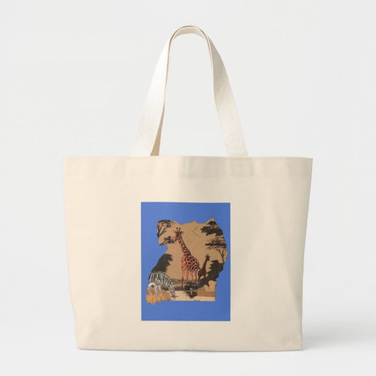 Grand Tote Bag Hakuna Matata African Animals Pride lands.png (Devant)