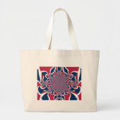 Grand Tote Bag Hakuna Matata Cadeaux tendance rouge et bleu.jp (Devant)