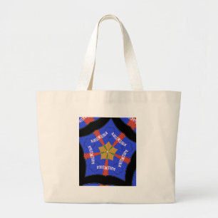 Grand Tote Bag Hakuna Matata Iridiscent bleu