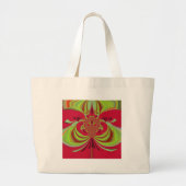 Grand Tote Bag Hakuna Matata red yellow design (Devant)
