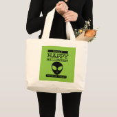 Grand Tote Bag Halloween rétro typographique (Devant (produit))