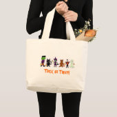 Grand Tote Bag HalloweenFriends (Devant (produit))