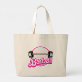 Grand Tote Bag Haltère - rose (Dos)