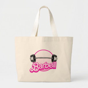 Grand Tote Bag Haltère - rose
