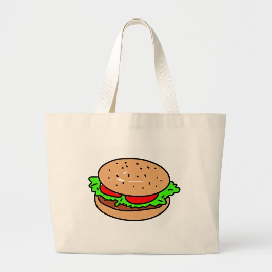 Grand Tote Bag hamburger (Devant)