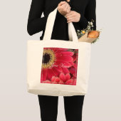 Grand Tote Bag HAMbyWG rose Gerber Daisy (Devant (produit))