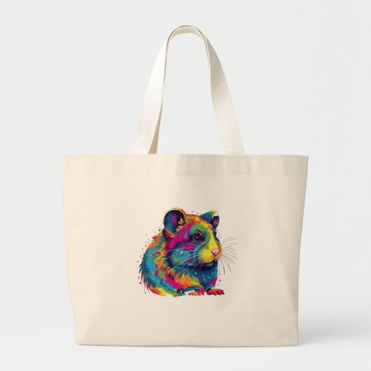 Grand Tote Bag hamster mignon (Devant)