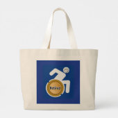 Grand Tote Bag Handicapés à la retraite (Dos)