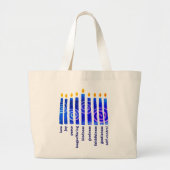 Grand Tote Bag HANOUKKA Spirituel Fruit Christian (Devant)