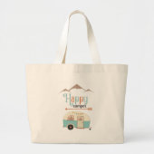 Grand Tote Bag HAPPER CAMPER mignon Retro RV (Devant)