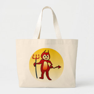 GRAND TOTE BAG "HAPPY HALLOWEEN" PETIT DIABLE