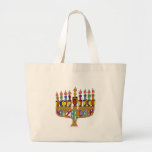 Grand Tote Bag Happy Hanukkah Dreidels Menorah<br><div class="desc">You are viewing The Lee Hiller Design Collection. Appareil,  Venin & Collectibles Lee Hiller Photofy or Digital Art Collection. You can view her her Nature photographiy at at http://HikeOurPlanet.com/ and follow her hiking blog within Hot Springs National Park.</div>