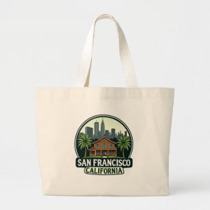 Grand Tote Bag Harmonie urbaine et naturelle de San Francisco-