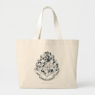 Grand Tote Bag Harry Potter | Cimier de Poudlard - noir et blanc