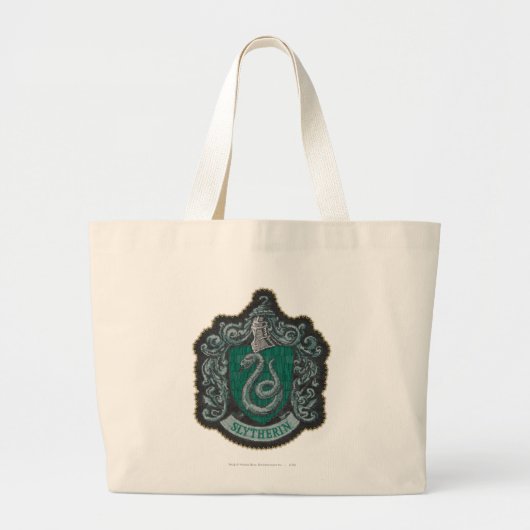 Grand Tote Bag Harry Potter | Rétro Mighty Blason de Serpentard (Devant)