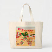 Grand Tote Bag Hawaii Christmas Beach Fourre-tout (Devant)