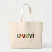 Grand Tote Bag Hawai'i Lettering - Coloré Hawaii Beach Fun (Devant)