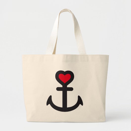 Grand Tote Bag heart anchor (Devant)