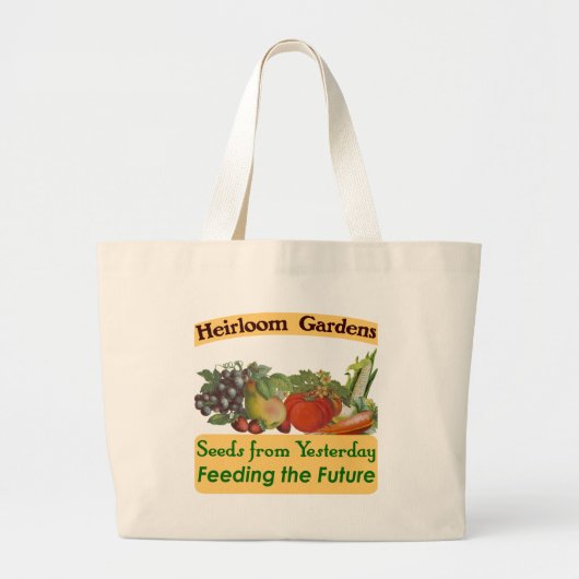 Grand Tote Bag Heirloom Gardens Green Dire (Devant)