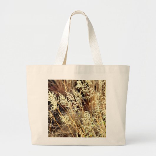 Grand Tote Bag herbe sèche dans le désert (Devant)