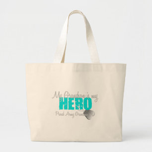 Grand Tote Bag Héros de petit-fils de grand-maman d'armée