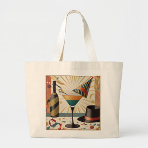 Grand Tote Bag Heure Cocktail Mi-Siècle - Nouvel An