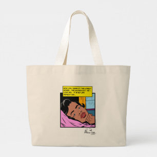 Grand Tote Bag Heures solitaires Réflexion Saint-Valentin Romance