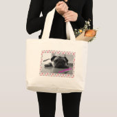 Grand Tote Bag Heureuse Sainte-Valentin carlin (Devant (produit))
