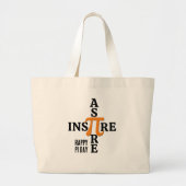 Grand Tote Bag HEUREUX PI DAY Aspire Inspire (Devant)